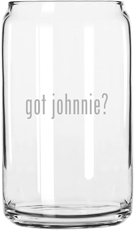 johnnie Got? Themed Etched 16oz Can Glass