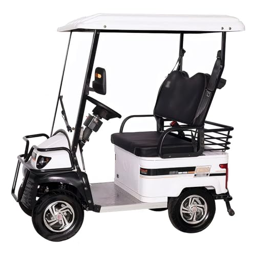 Electric Golf Carts, Electrically Powered Mobility Scooters for Seniors and Adults, with Storage Box, Suitable for Golf Hunting Scenic Spots Hotels Beaches Schools and Farms