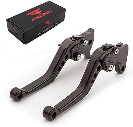 FXCNC Motorcycle Adjustable Brake Clutch Levers Compatible with Continental GT 650, Continental GT 535, 650 Interceptor, Royal Enfield C5 and B5, 2017 on Euro