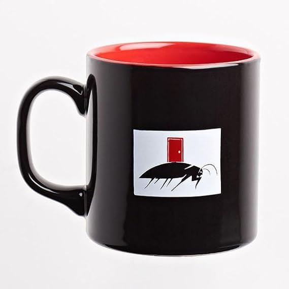 Can Dükkân Kupa (Black on the outside and Red Ceramics on the inside) - Ed. Ser.2 - Kafka/Transformation