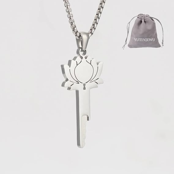 Integrated Locks Key Heart Shaped Chastity Key Necklace Accessory Fits All Cages