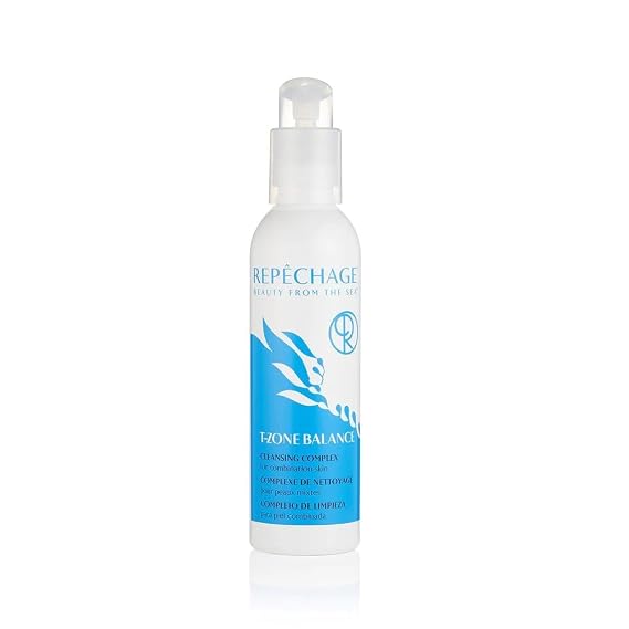 Repechage T-Zone Balance Cleansing Complex Hydrating Facial Wash with Squalane, Coconut Oil, Chamomile & Aloe Vera Soap-Free, Paraben-Free for Oily, Combination & Sensitive Skin, 6 oz