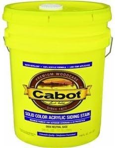 5 Gal Cabot Stains 0806 Neutral Base PROVT Solid Color Acrylic Siding Stain