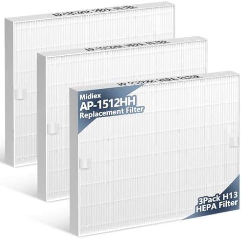 3 Pack AP-1512HH Air Purifier Replacement Filter for Coway Airmega AP-1512HH and Airmega 200M air Purifier, H13 True HEPA for AP1512HH Filter Replacement
