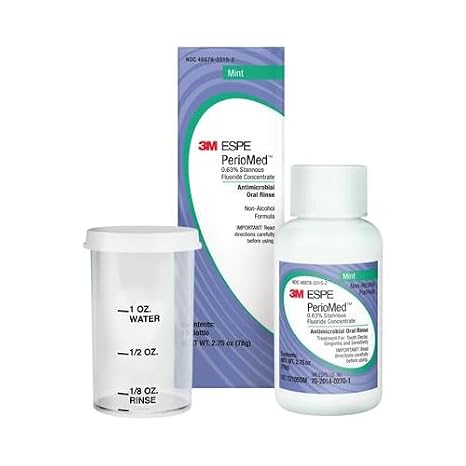 12105SM PerioMed Stannous Dental Fluoride Rinse 0.63% 24/Pk 2.75 Oz