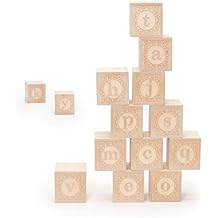 Uncle Goose Lowercase Alphablank Blocks - Made in The USA