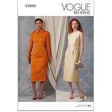 Vogue V2045B5 Misses' Close-Fitting Lined Sheath Dress Sewing Pattern Packet, Design Code V2045, Sizes 8-10-12-14-16