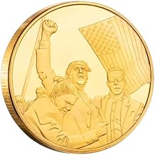 Donald Trump Fighting for America Coin,Trump Never Surrender Coin, Trump Collectibles Assassinated Shooting Coins, Trump Gifts Medals Home Decoration
