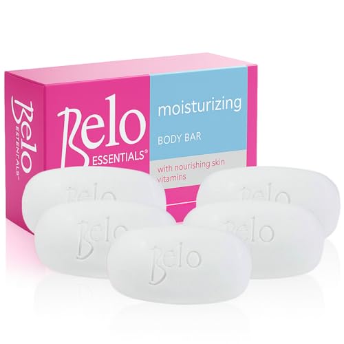Belo Essentials Moisturizing Body Bar Gentle Cleansing Hydrating Bath Skincare Solution Smooth Texture Enhancer - 135g x 5 Bars