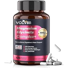 Magnesium Complex 500mg | 12-in-1 High Absorption Magnesium | Glycinate, Citrate, Malate & Taurate | Relieve Cramps, Stress, Better Sleep | Heart, Bone & Nerve Health | 120 Vegan Capsules