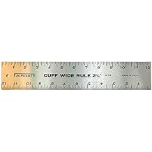 Fairgate Cuff Wide Rule 2-1/4" X 12", 14-112 Cuff-Width Ruler