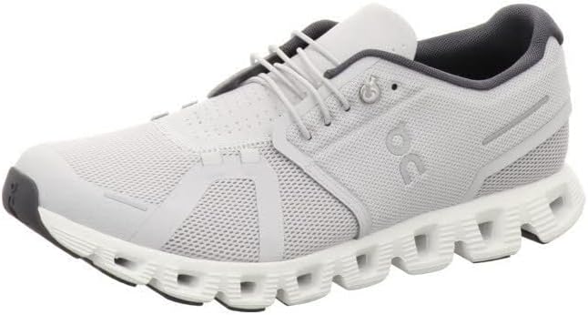 On Men's Cloud 5 Sneakers, Glacier/White, 8 Medium US | Walking Shoes