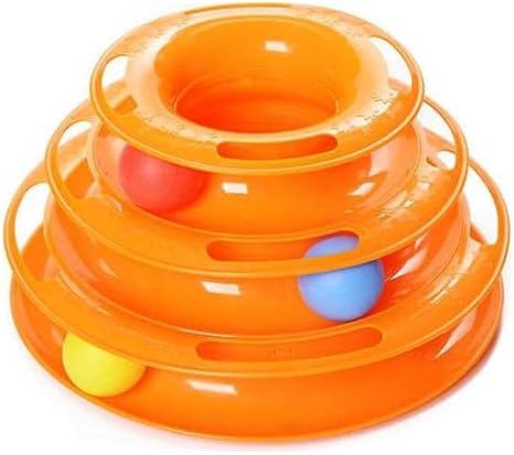 Tineke Tower Of Tracks Bulk Round Cat Toy Cat Fun PINK (ORANGE)
