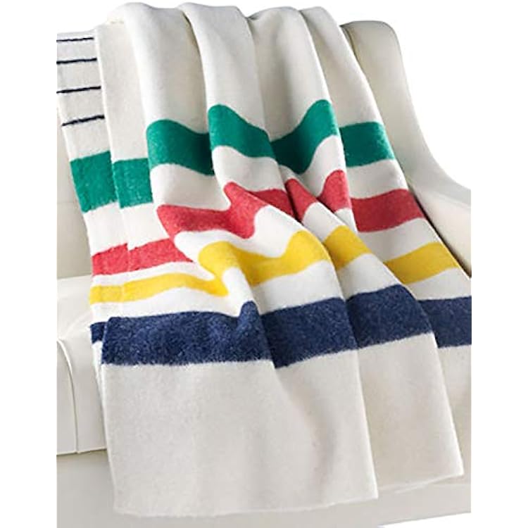 Hudson Bay 3.5 Point Twin Size Blanket - Multistripe