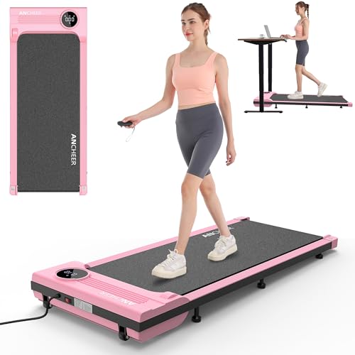 ANCHEER Walking Pad 3.0HP Under Desk Treadmill 300lbs Weight Capacity with Remote Control, Compact Electric Treadmills for HomeGymOffice with LED Screen, Ultra-Quiet, Installation-Free
