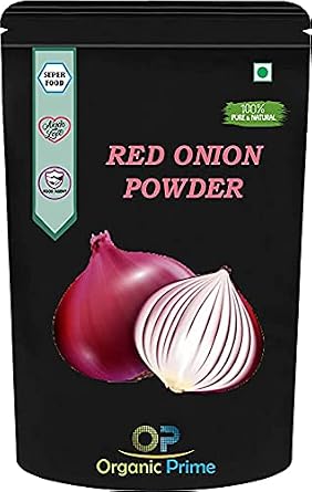pexal Organic Prime Red Onion Powder - 500 GM by Organic Prime