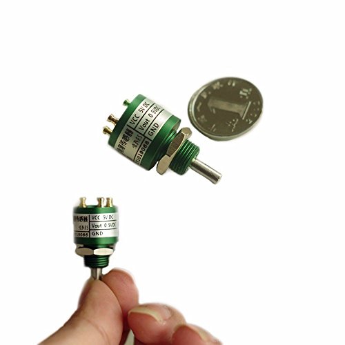 CALT P3015 Tiny Size Contactless Hall Effect 360 Angle Sensor Encoder 3mm Shaft 15mm Outer Dia, Voltage 5V DC, Output Signal 0-5V DC