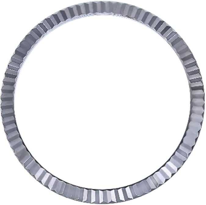 Ewatchparts Bezel Compatible With 36mm Rolex Fluted 18K White Real Gold 116234 116200 116139 116244