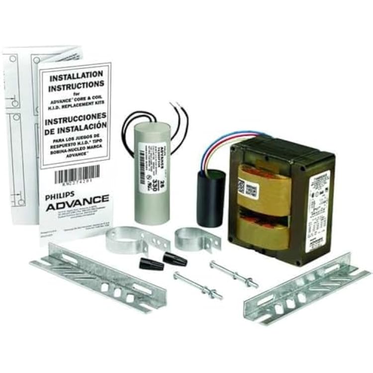 239-1724T HID Ballast Kit, Metal Halide, 150175 W Lighting, Black