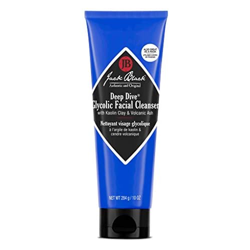 Jack Black - Deep Dive Glycolic Facial Cleanser, Clay-Based Cleanser, PureScience Formula, Facial Cleanser and Mask, Recommended for Normal, Dry, or Oily Skin, Glycolic Acid