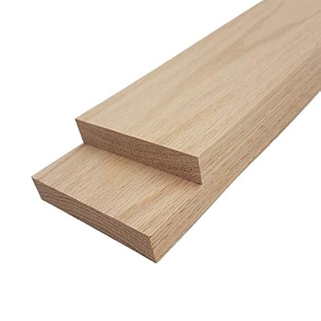 Barrington Hardwoods Red Oak Lumber Board - 3/4" x 4" (2 Pieces) (3/4" x 4" x 12")
