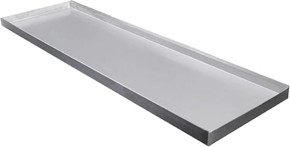 Stainless Steel Drip Pan, Leak-proof Oil Drain Pan, Plant Saucer, Plant Trays for Pots, for Indoor and Outdoor, Multiple Sizes No Holes(121x41x2cm/47.6x16.1x0.8in)