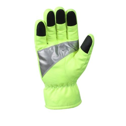 Rothco Safety Green Gloves with Reflective Tape
