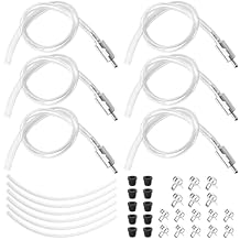6 PCS Brake Bleeder Hose One Way Check Valve Tube Bleeding Tool Kit for Car Motorcyle Clutch, Brake Bleeder Hose for Hydraulic System Bleeding