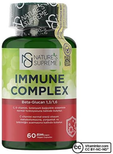 Natures Supreme Immune Beta Glucan Complex 60 Kapsül