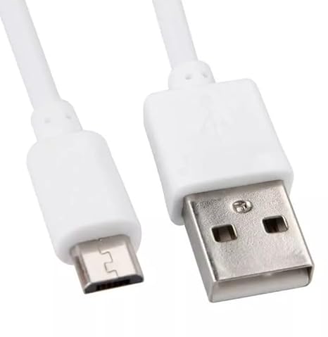Fast Charger Cable for Oppo A17 / Oppo A15, [1m/3.3ft] USB Micro Charging Cable (Micro USB) (WHITE)