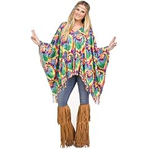 Fun World Women's Hippie Poncho Costume