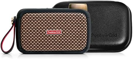 Positive Grid Spark GO + Carry Case Bundle 5W Ultra-Portable Smart Guitar Amp & Bluetooth Speaker with Smart App for Electric Guitar, Acoustic or Bass