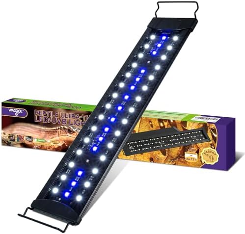 Dimming LED UVB Reptile Light, 24 LED Reptile Light Bar with Brightness Adjustment & 3 Light Modes, UVB 10