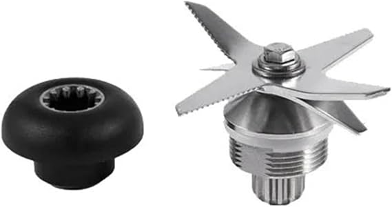 Stainless Steel Silver+Black Drive Socket Combo Kit, Compatible For Vitamix, Blender Parts