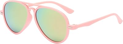 OWL Kids Aviator Sunglasses Small Fit UV400 Protection Eyewear for Children Ages 36