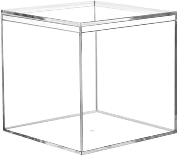 Acrylic box with Lid Clear Small Acrylic Square Cube Plastic Storage Box for Birthday Party Favor Candy Pill and Tiny Jewelry
