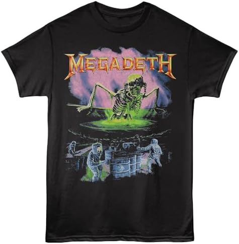 Megadeath T Shirt for Men & Women No More Nice Guy Black Graphic Crew Neck Short Sleeve Tee - Band Tshirt