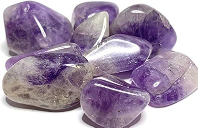 Amethyst Tumble Stone Crystal Healing Stones Reiki Healing Tumble Stones, Pack Of 1 Piece-B08T6HW4, zzzz-s, Gemstone