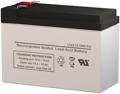 Power Sonic PSH-12100-FR 12 Volt 10.5 AmpH SLA Replacement Battery with F2 Terminal