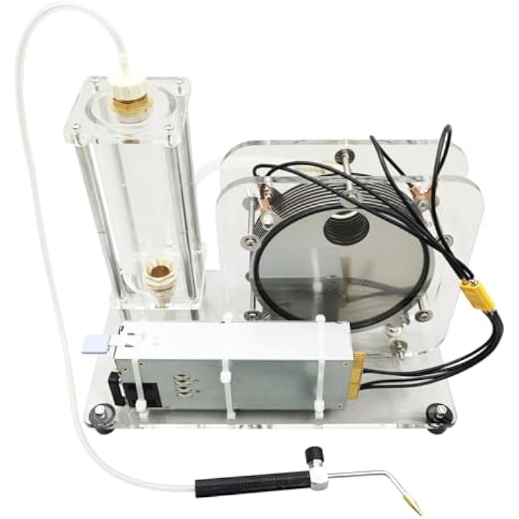 Oxy-Hydrogen Flame Generator Water Welder Stainless Steel Electrolytic Water Machine 29GALH Hydrogen Oxygen Electrolysis Machine Lab Experimental Principle Explanation Equipment 100-240V