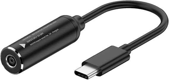 Female 4.5mm Barrel Smart Tip to USB C Adapter Cable for HP DELL USB-C Charger 45w 65w PD 5V/9V 1.5a max 20v 3.25a 65w max