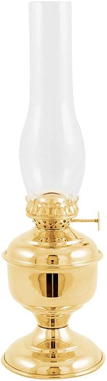 Vermont Lanterns Brass Pico Table Oil Lamp (12", Brass)