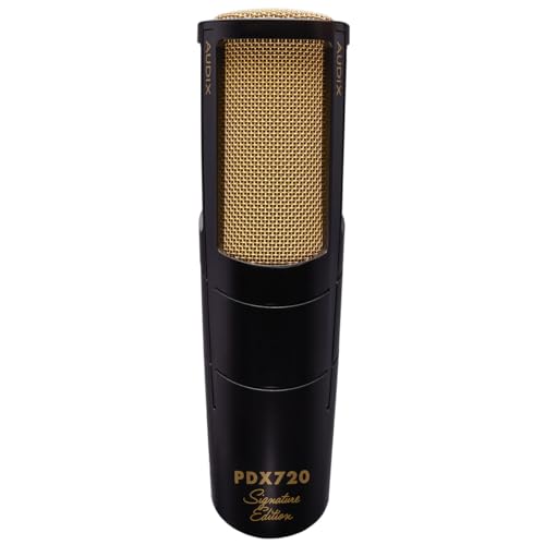 AUDIX PDX720 Large-Diaphragm Dynamic Microphone for Vocals and Broadcast - Black