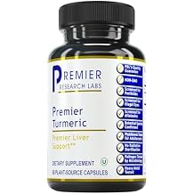 Premier Research Labs Premier Turmeric Capsules - Turmeric Curcumin Supplement, Liver Support, 500 mg of Curcuma Per Capsule - 60 Vegetarian Capsules