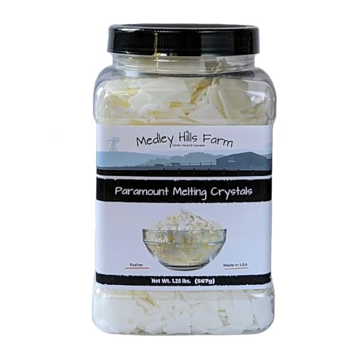 Paramount Melting Crystals by Medley hills farm 1.25 lbs. in Reusable Container - Paramount crystals for candy melts - Chocolate thinner - Made in USA