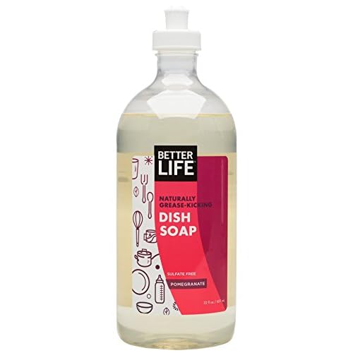 Better Life Sulfate Free Dish Soap, Tough On Grease & Gentle On Hands, Currant and Citrus, 22 Oz