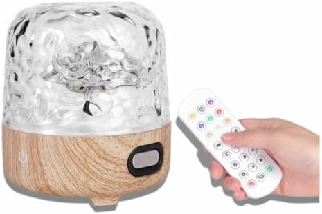 LED Ocean Wave Cordless Projector Light with 16 Color Effects with Remote Control, for Bedroom Party Gift