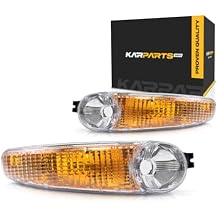 KarParts360 For 2001-2005 GMC Yukon Pair Park/Signal/Side Marker Lights Driver and Passenger Side Unit Includes Signal/Marker & Running Lamps; Denali GM2520182 GM2521182 For 15199554 15199555