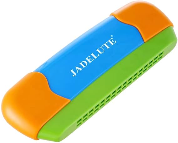 Harmonica | 16 Hole Musical Instrument for beginners Early education (Blue)