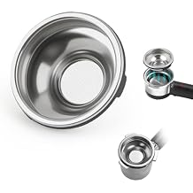 Single Cup Filter Basket Compatible with Ninja Luxe Cafe Coffee ES701 Pressurized Porous Filter for Ninja Luxe Cafe Stainless Steel Coffee Filter Accessories Replacement Silver